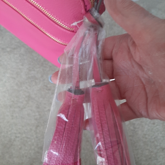 ANNE KLEIN 👛 NWT - Beautiful pink vegan shoulder bag with many compartments - Picture 5 of 14